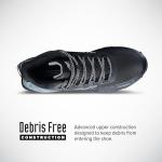Men's Black/Grey Composite Toe Safety Shoes