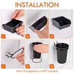 G.CORE 12 Pack Pegboard Bins and Hooks Set