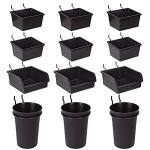 G.CORE 12 Pack Pegboard Bins and Hooks Set