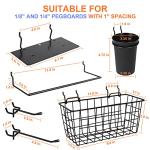 G.CORE 18 Pack Pegboard Organizer Accessories