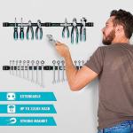 DURATECH 12" Magnetic Tool Holder Strip - 4 Pack