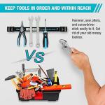 DURATECH 12" Magnetic Tool Holder Strip - 4 Pack