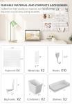 EVDBOBO Wall Organizer Peg Board for Games & Office