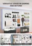 EVDBOBO Wall Organizer Peg Board for Games & Office