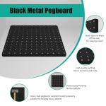 4 Pack Heavy Duty Black Metal Pegboard Panels