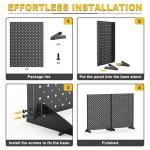 Ultrawall Metal Pegboard Display Stand - 2 Pack