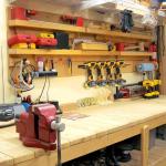 Wall Mounted Power Tool Organizer Storage Rack