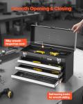 VEVOR 20.5-Inch Portable Metal Tool Box with Drawers