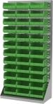 Stackable Plastic Storage Bins - 6-Pack, Black