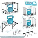 ThreeHio Heavy Duty Wall Mounted Garage Shelf