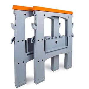 Amazon Basics Folding Sawhorse Set - 900 lb Capacity