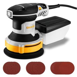 DEKOPRO 5" Random Orbital Hand Sander with Dust Box