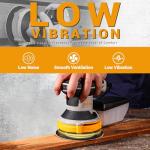 DEKOPRO 5" Random Orbital Hand Sander with Dust Box