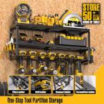 Power Tool Organizer with Charging Station and Rack