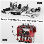 Wall-Mounted Power Tool Organizer with Charging Station
