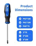 6-Piece Magnetic Tip Screwdriver Set with Cushion Grip