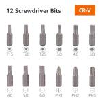 12-Piece Ratcheting Magnetic Screwdriver Set