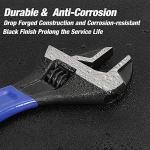 WORKPRO 2-Piece Adjustable Wrench Set, Wide Jaw
