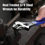 WORKPRO 2-Piece Adjustable Wrench Set, Wide Jaw