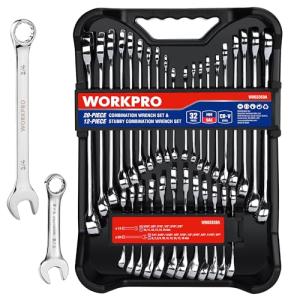 WORKPRO 32-Piece SAE & Metric Wrench Set