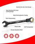 WORKPRO 8-Piece Flex-Head Ratcheting Wrench Set