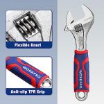 WORKPRO 6-Inch Adjustable Wrench with Anti-Slip Grip