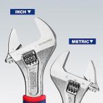 WORKPRO 6-Inch Adjustable Wrench with Anti-Slip Grip