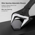 DURATECH 10-Inch Adjustable Wrench with Ergonomic Grip