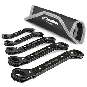 DURATECH 5-Piece Double Offset Ratcheting Wrench Set