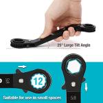 DURATECH 5-Piece Double Offset Ratcheting Wrench Set