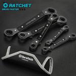 DURATECH 5-Piece Double Offset Ratcheting Wrench Set