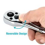DURATECH 1/4-Inch 90-Tooth Ratchet Wrench