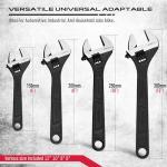 4-Piece Adjustable Wrench Set for Home & Auto