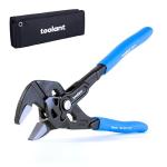 Toolant 7-Inch Adjustable Plier Wrench with Pouch