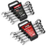 DISEN 10-Piece Ratcheting Wrench Set with Organizer