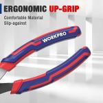 WORKPRO 8” Slip Joint Pliers with Soft Grip