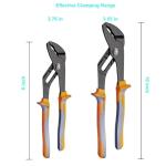 Channel Lock Plier Set - 8 & 10 Inch