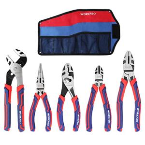 WORKPRO 6-Piece Pliers Set with Storage Pouch
