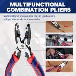 WORKPRO 6-in-1 Linesman Pliers with Wire Cutter