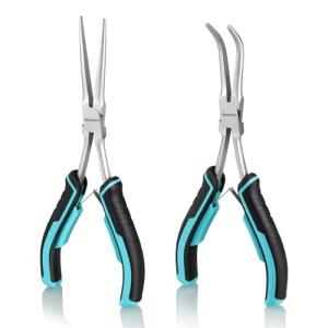 DURATECH 2PCS Long Reach Needle Nose Pliers Set