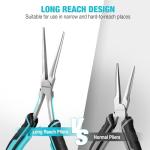 DURATECH 2PCS Long Reach Needle Nose Pliers Set