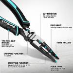 DURATECH 6-in-1 Heavy Duty Needle Nose Pliers