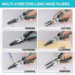DURATECH 6-in-1 Heavy Duty Needle Nose Pliers