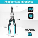 DURATECH 6-in-1 Heavy Duty Needle Nose Pliers