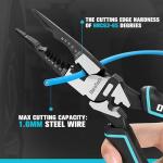 DURATECH 6-in-1 Heavy Duty Needle Nose Pliers