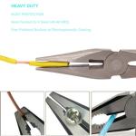 8-Inch Heavy-Duty Needle Nose Pliers with Grip
