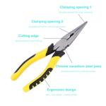 8-Inch Heavy-Duty Needle Nose Pliers with Grip