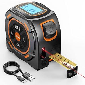 197Ft Laser Tape Measure with Manual 16Ft Option