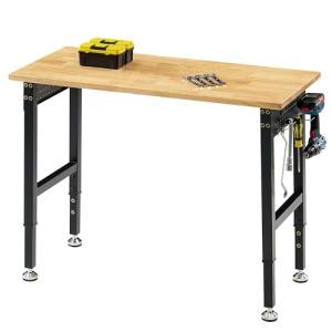 Albott Heavy Duty Adjustable Workbench with Power Outlets