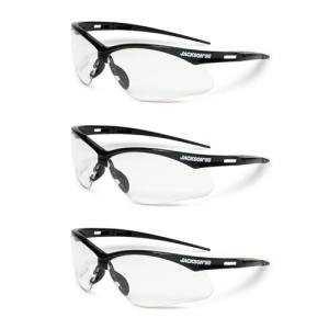Jackson Safety SG Safety Glasses - Anti-Scratch, Pack of 3